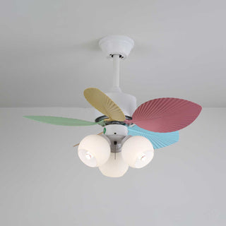 Liora Plafonnier Ventilateur en Verre Multicolore
