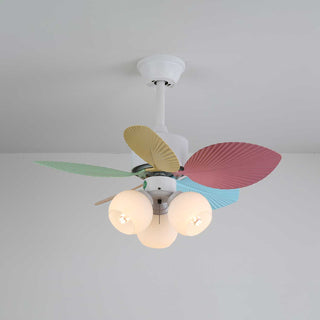 Liora Plafonnier Ventilateur en Verre Multicolore