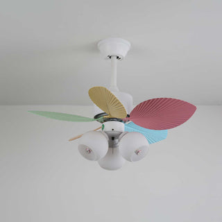 Liora Plafonnier Ventilateur en Verre Multicolore