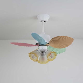 Liora Plafonnier Ventilateur en Verre Multicolore