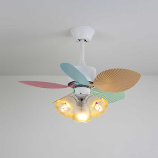 Liora Plafonnier Ventilateur en Verre Multicolore