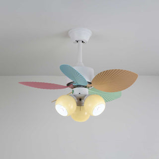 Liora Plafonnier Ventilateur en Verre Multicolore