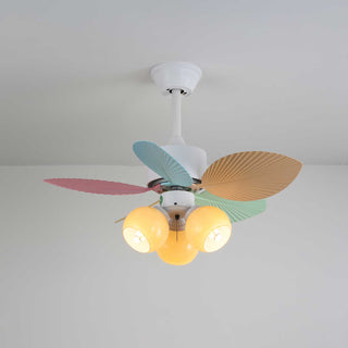 Liora Plafonnier Ventilateur en Verre Multicolore