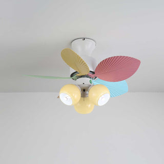 Liora Plafonnier Ventilateur en Verre Multicolore