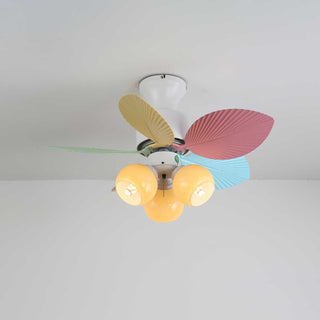 Liora Plafonnier Ventilateur en Verre Multicolore