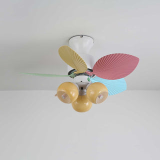 Liora Plafonnier Ventilateur en Verre Multicolore