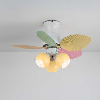 Liora Plafonnier Ventilateur en Verre Multicolore