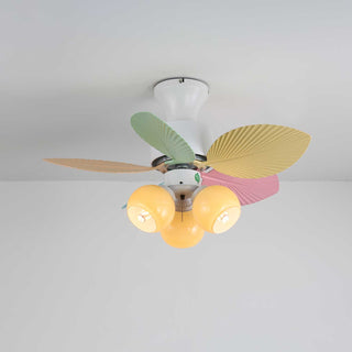 Liora Plafonnier Ventilateur en Verre Multicolore