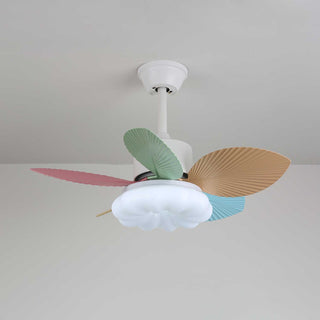 Liora Plafonnier Ventilateur en Verre Multicolore
