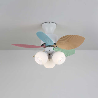 Liora Plafonnier Ventilateur en Verre Multicolore
