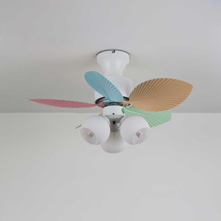 Liora Plafonnier Ventilateur en Verre Multicolore