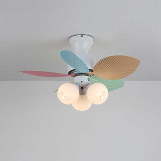 Liora Plafonnier Ventilateur en Verre Multicolore