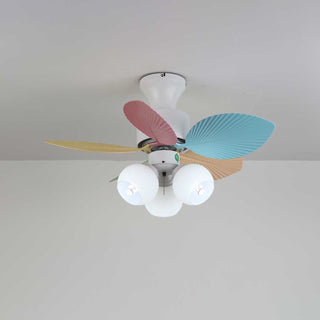 Liora Plafonnier Ventilateur en Verre Multicolore