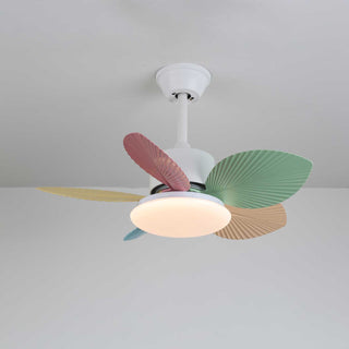 Liora Plafonnier Ventilateur en Verre Multicolore
