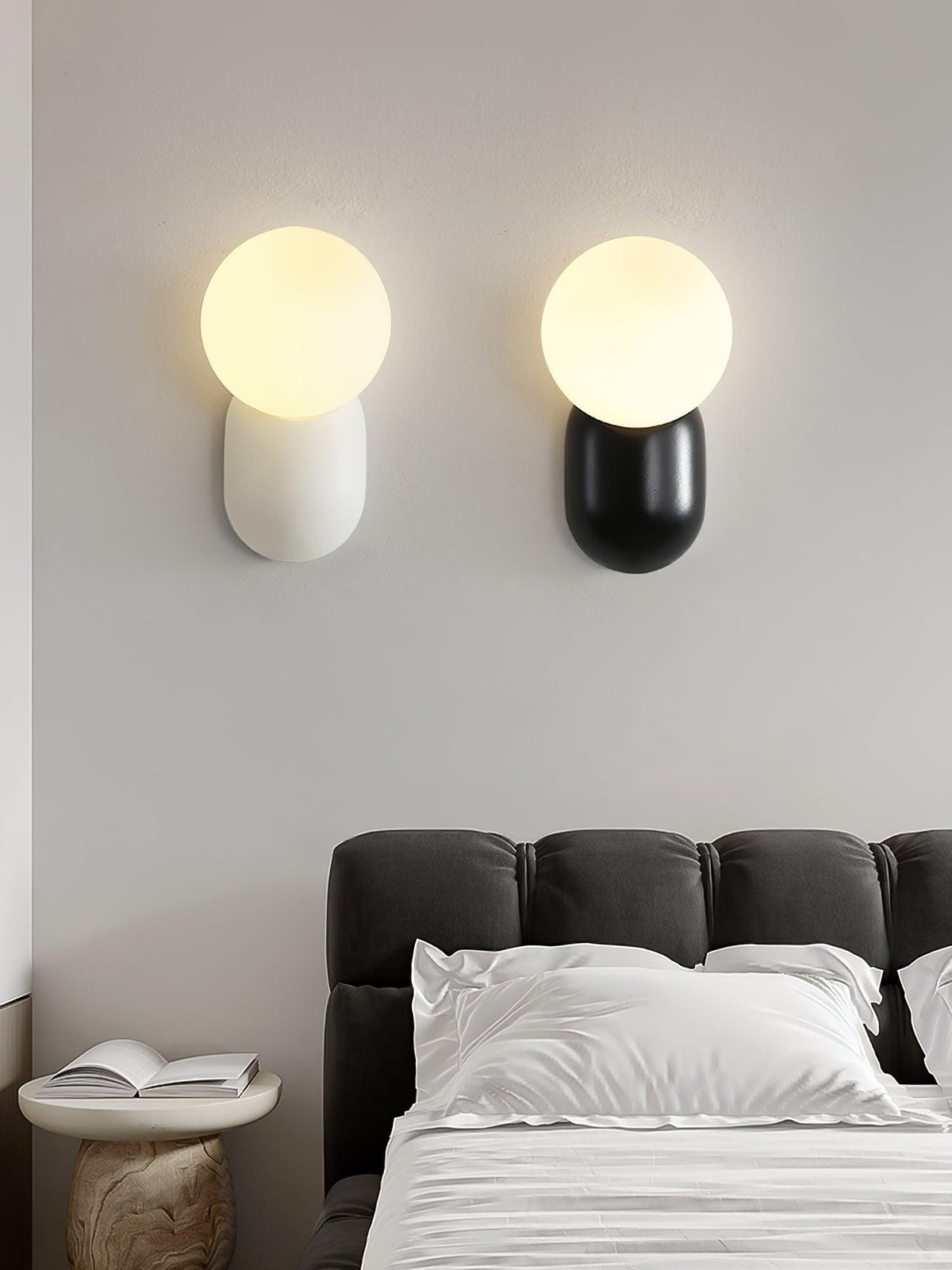 Nelo Minimalist Globe Wall Sconce-Neutral Decor