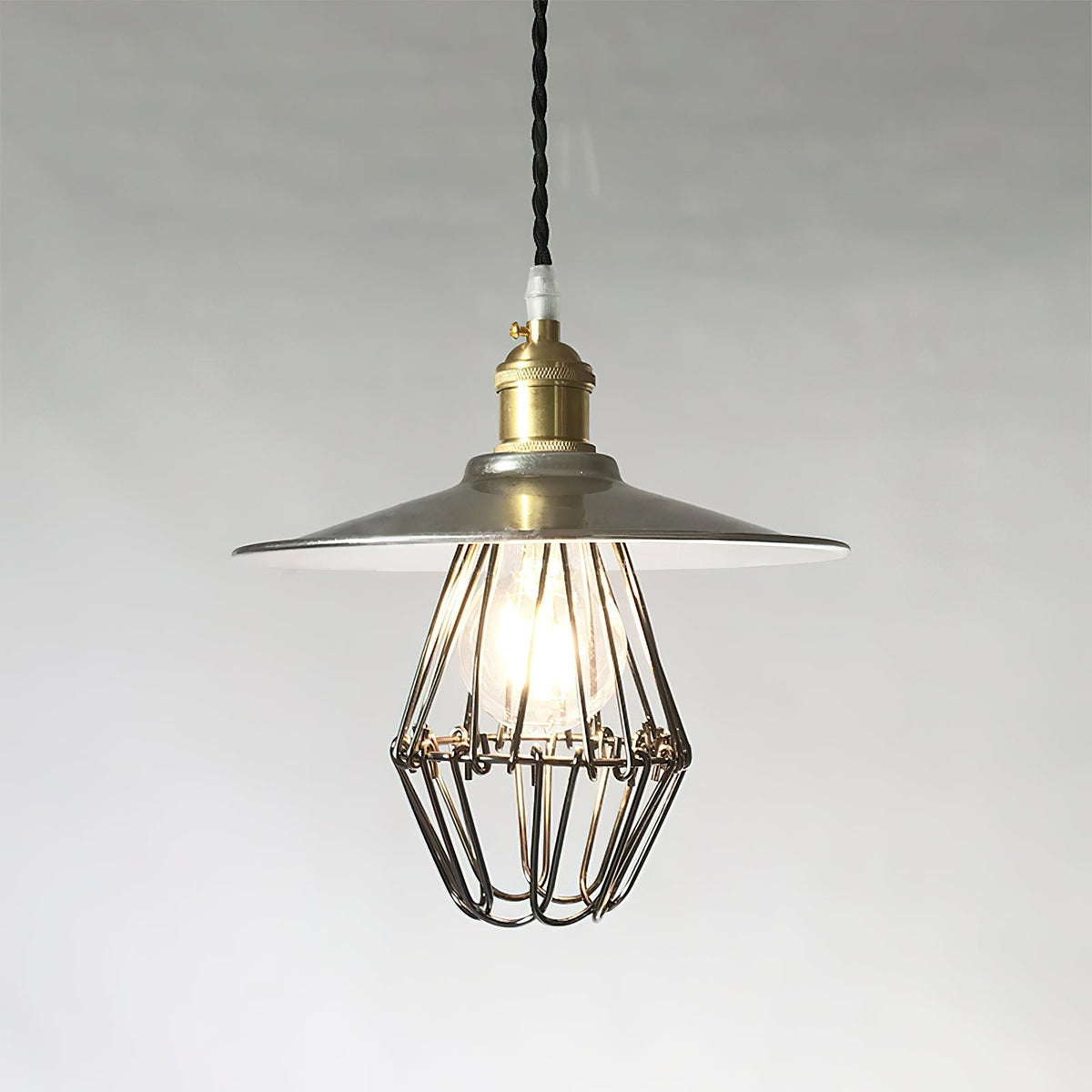 Stella Suspension en Métal Artistique Industriel Vintage