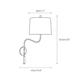 Terra Applique Murale en Tissu et Métal Minimaliste Moderne