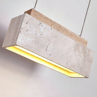 Ciraeila Suspension Rectangulaire en Travertin
