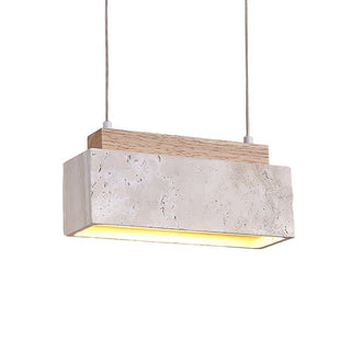 Ciraeila Suspension Rectangulaire en Travertin