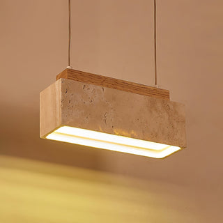 Ciraeila Suspension Rectangulaire en Travertin