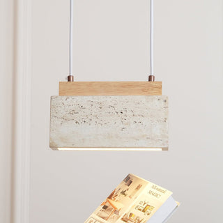 Ciraeila Suspension Rectangulaire en Travertin