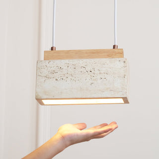 Ciraeila Suspension Rectangulaire en Travertin