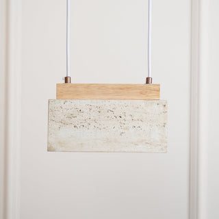 Ciraeila Suspension Rectangulaire en Travertin