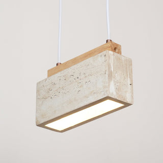 Ciraeila Suspension Rectangulaire en Travertin