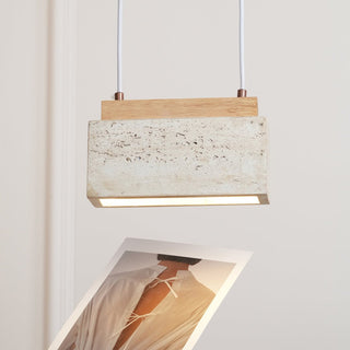 Ciraeila Suspension Rectangulaire en Travertin
