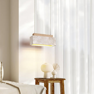 Ciraeila Suspension Rectangulaire en Travertin