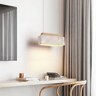Ciraeila Suspension Rectangulaire en Travertin