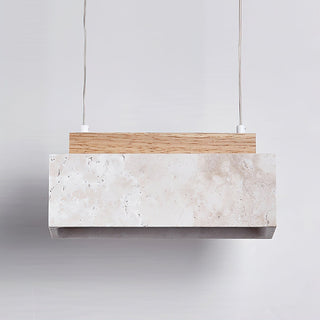 Ciraeila Suspension Rectangulaire en Travertin