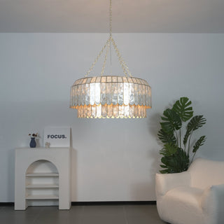 Capiz Aurelia Chandelier-Neutral Decor
