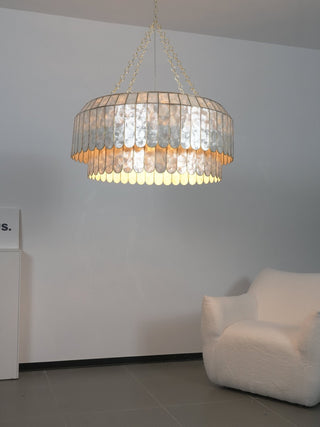 Capiz Aurelia Chandelier-Neutral Decor