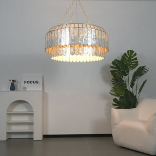 Capiz Aurelia Chandelier-Neutral Decor