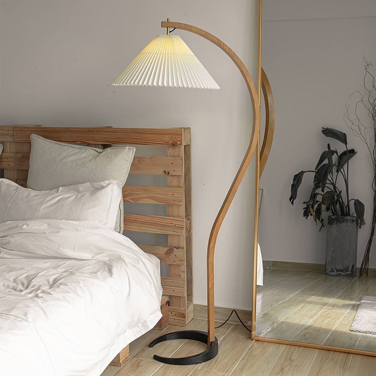 Viaro Lampadaire en Bois
