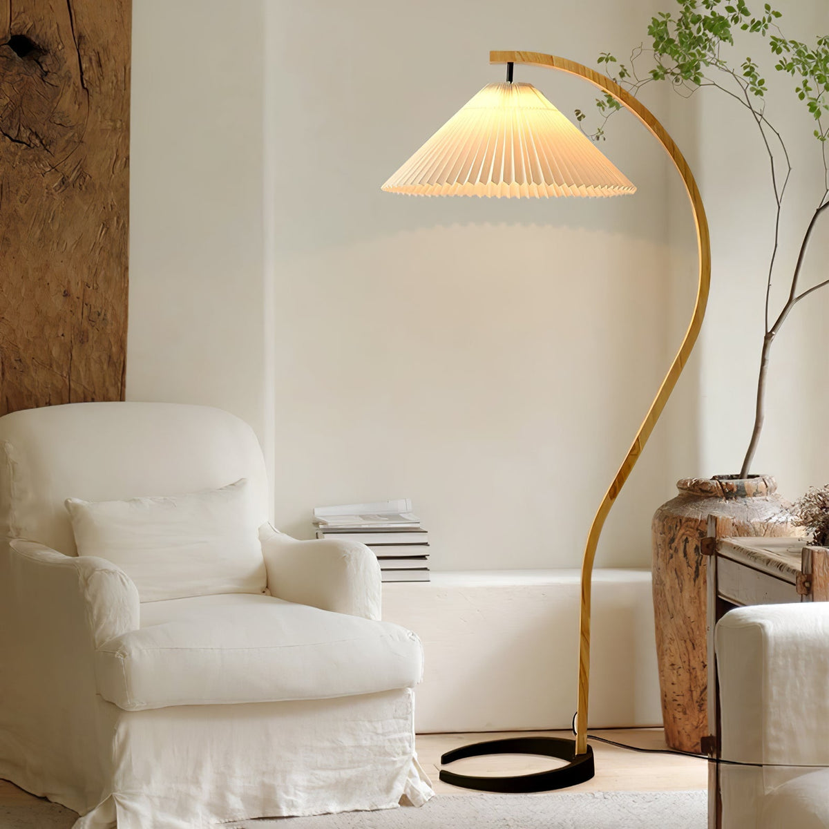 Viaro Lampadaire en Bois