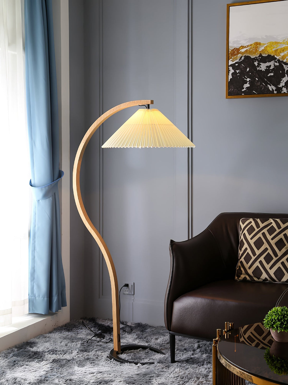 Viaro Lampadaire en Bois