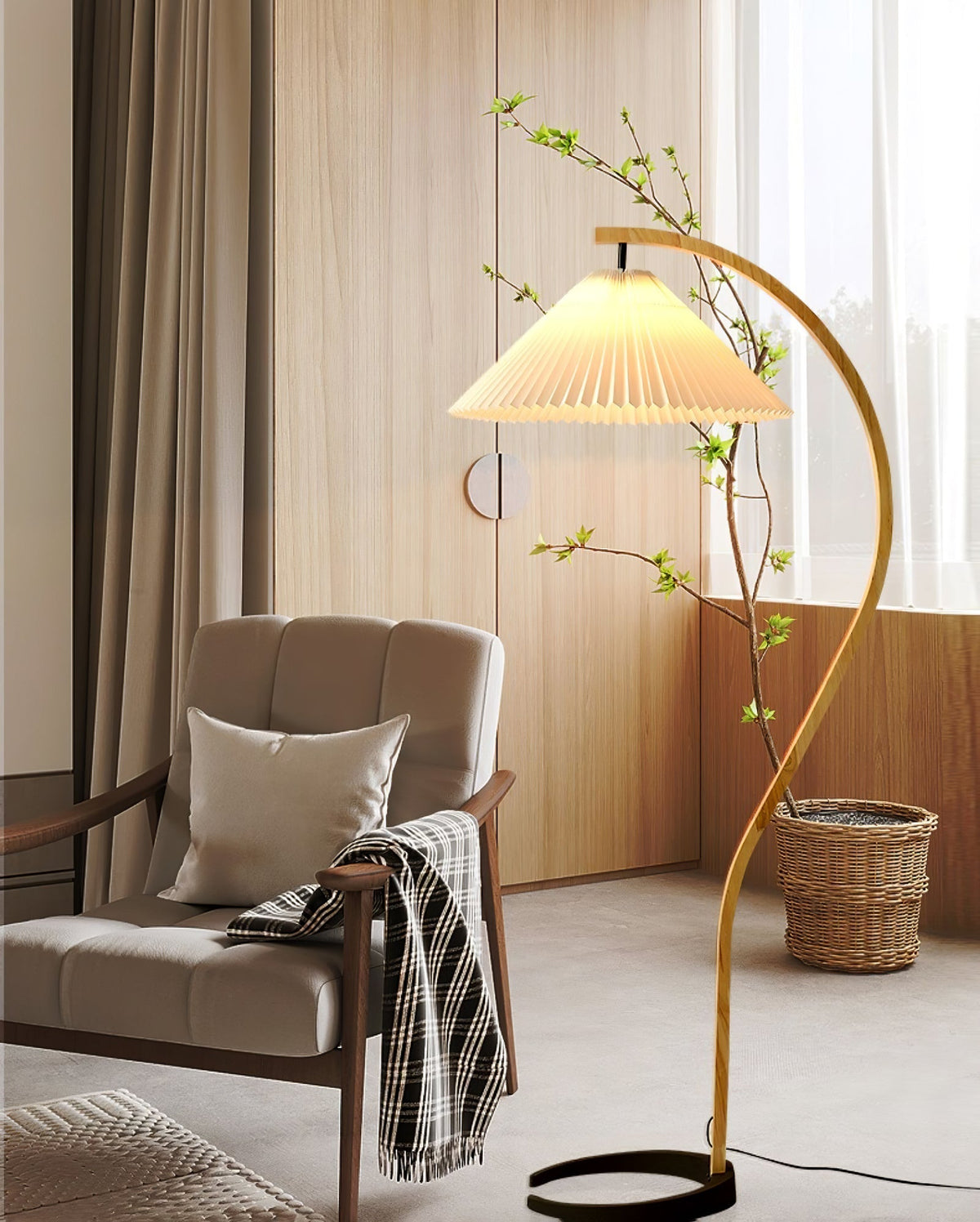 Viaro Lampadaire en Bois