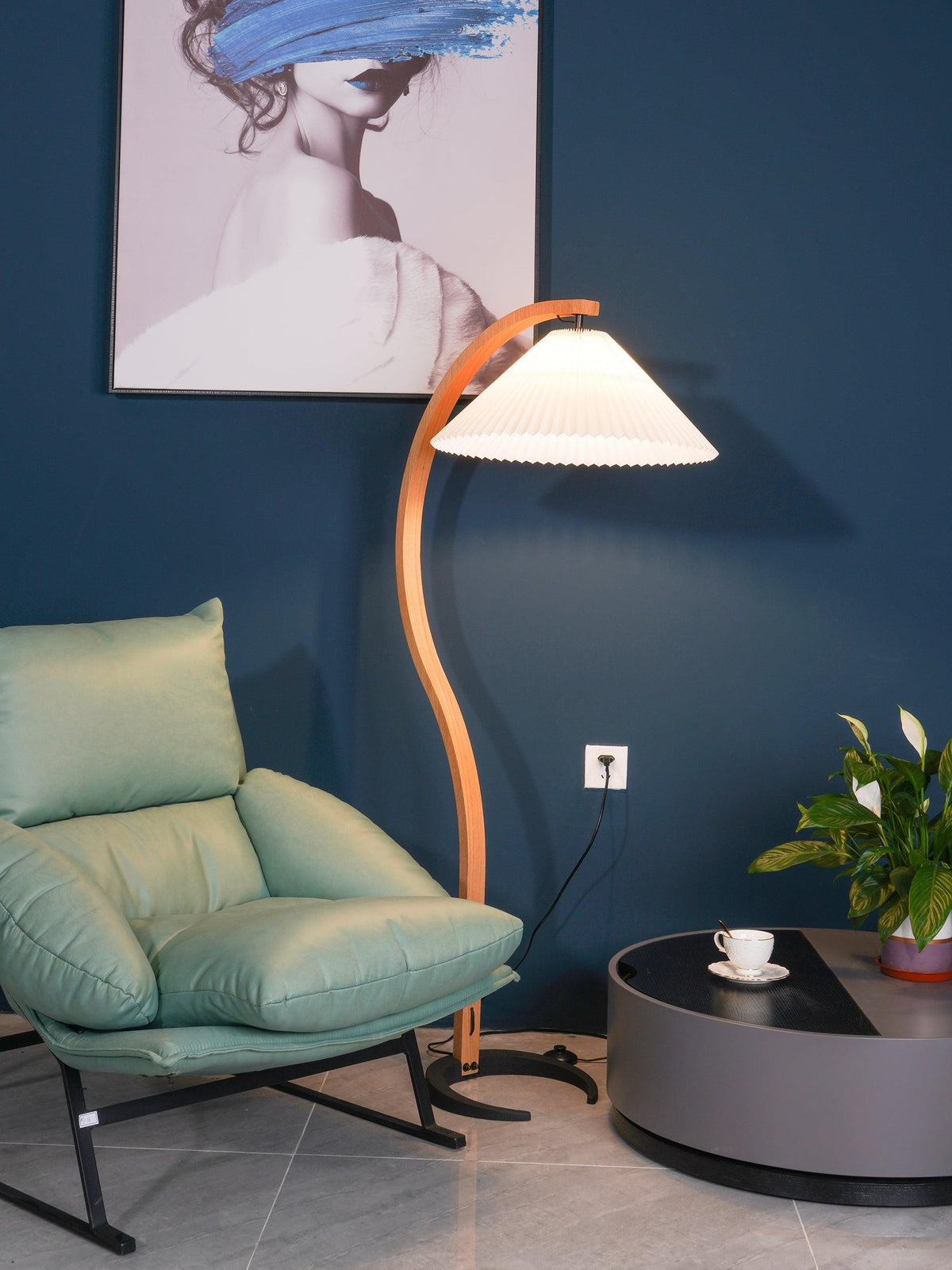 Viaro Lampadaire en Bois