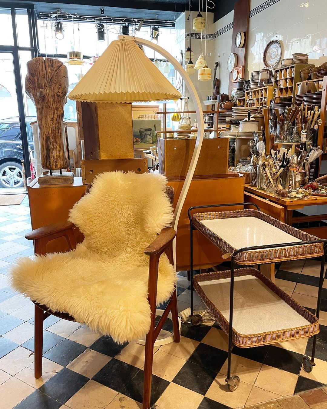 Viaro Lampadaire en Bois