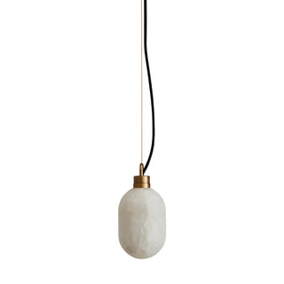 Umbra Suspension en Métal de Laiton et Albâtre Minimaliste Moderne