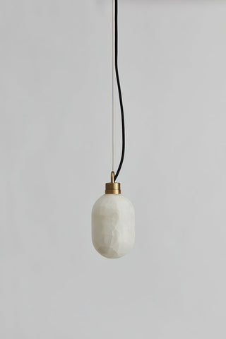 Umbra Suspension en Métal de Laiton et Albâtre Minimaliste Moderne