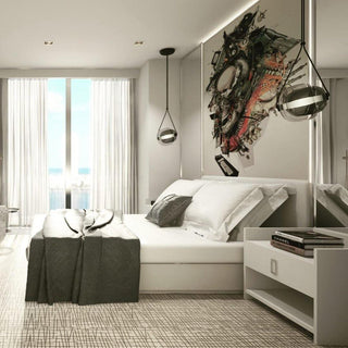 Orba Suspension Lampe en Verre Contemporain