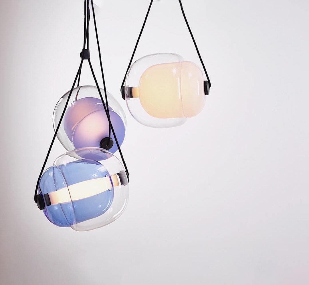 Orba Suspension Lampe en Verre Contemporain