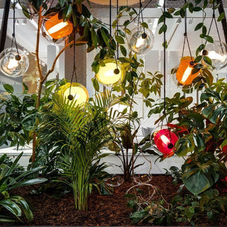 Orba Suspension Lampe en Verre Contemporain
