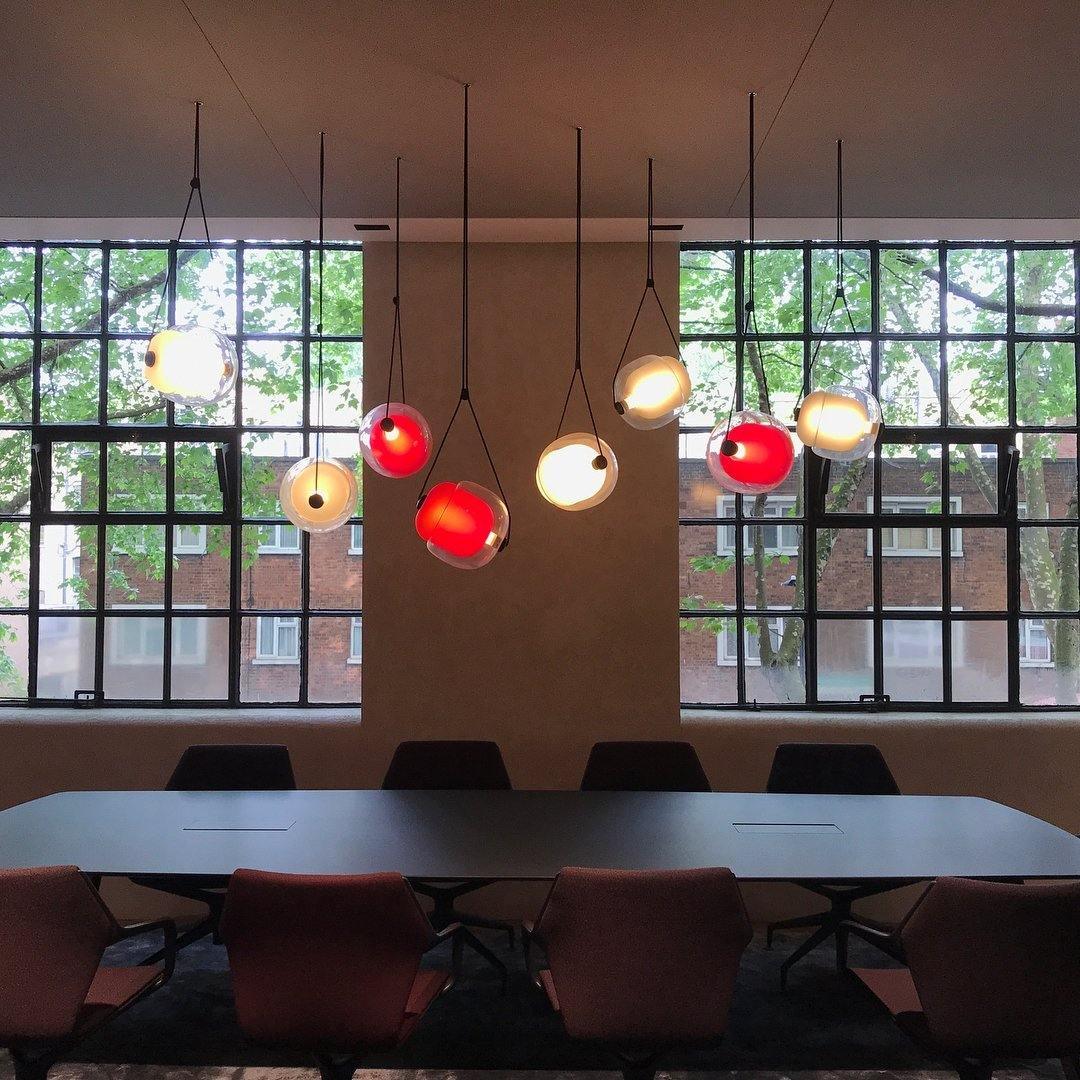 Orba Suspension Lampe en Verre Contemporain