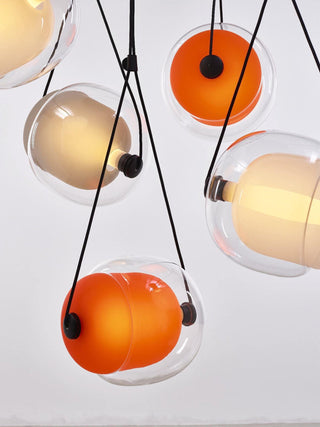 Orba Suspension Lampe en Verre Contemporain