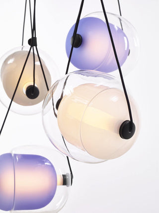 Orba Suspension Lampe en Verre Contemporain