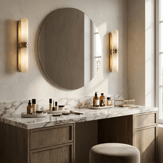 Capsula Alabaster Wall Sconce-Neutral Decor